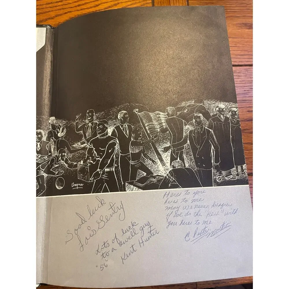 1953 Theodore Roosevelt High School Fresno CA Yearbook Nautilus Signed vintage